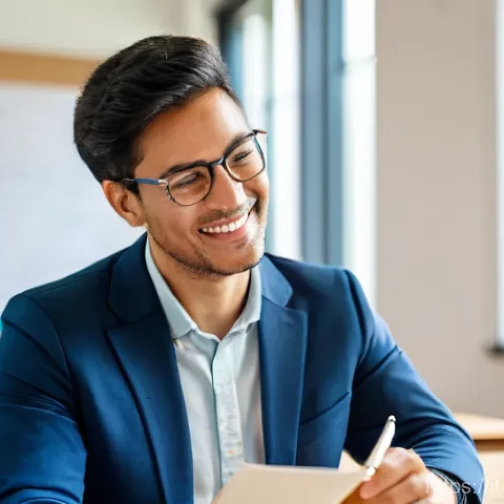 교사 수업평가 작성 요령 - **"Feedback as a Bridge for Professional Growth"**
    A brightly lit, modern education center offic...