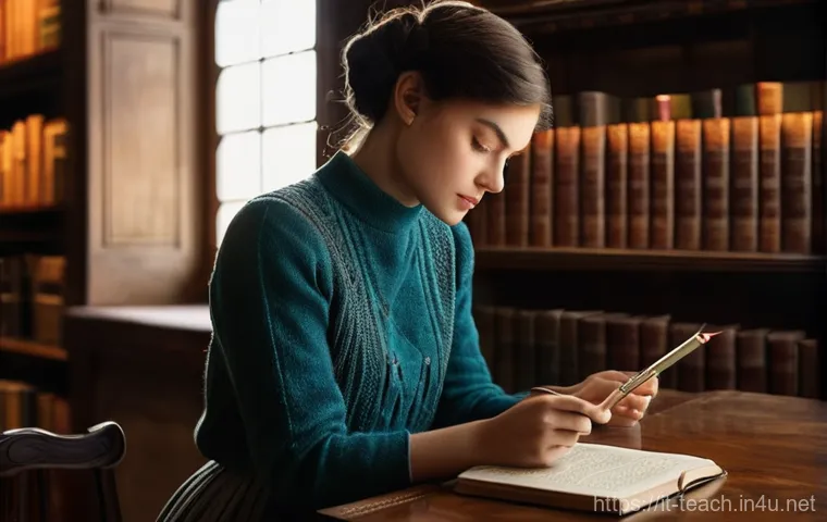 교사 자녀와 직업 충돌 관리 - **Prompt:** A young woman, appearing to be in her early twenties, sits thoughtfully in a richly deta...