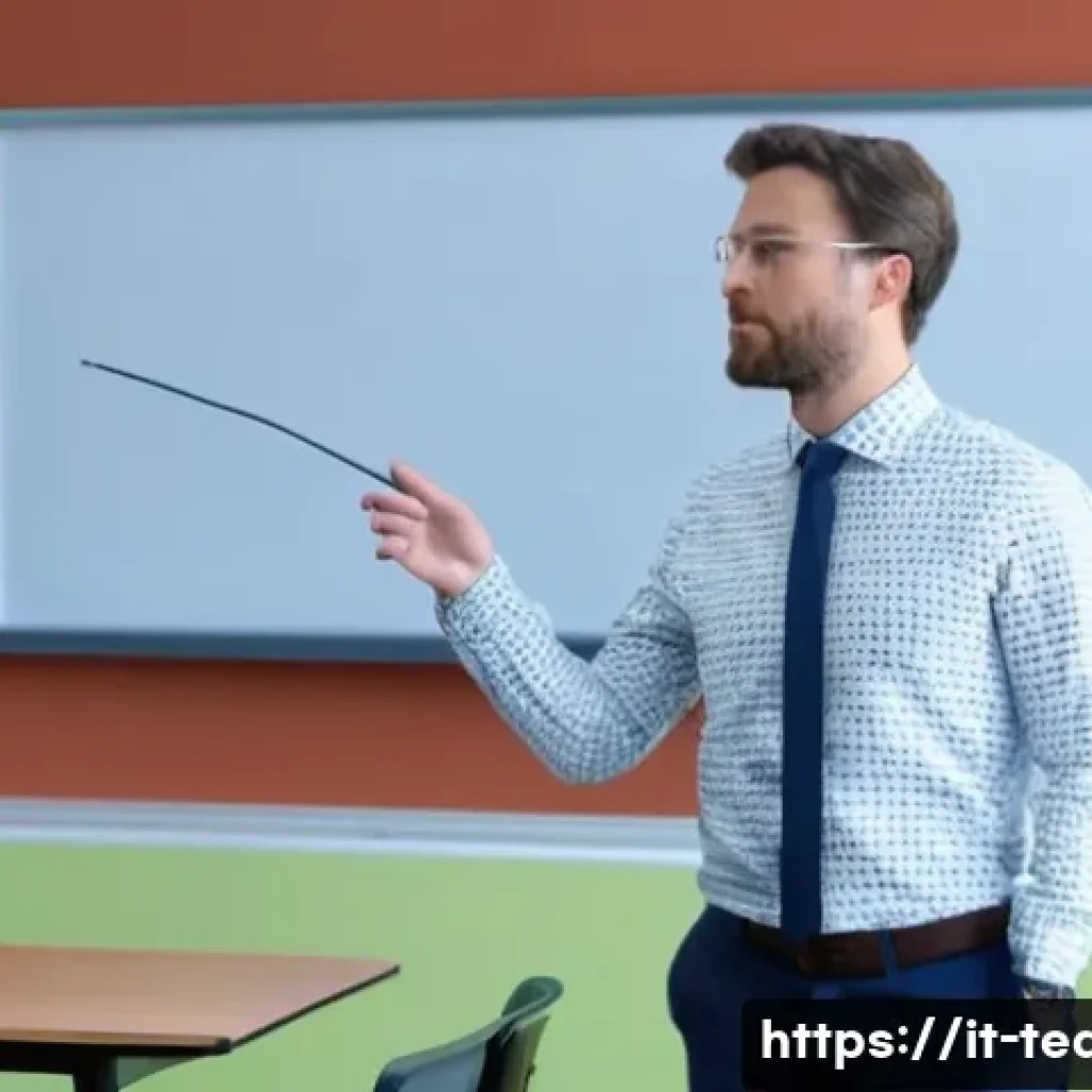 교사 수업 녹화 장비 추천 - A professional classroom recording setup featuring a teacher wearing a wireless lavalier microphone ...